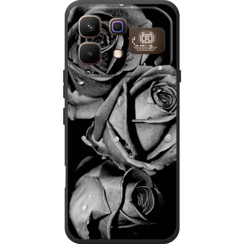 Чохол BoxFace Infinix Note 60 Pro Black and White Roses