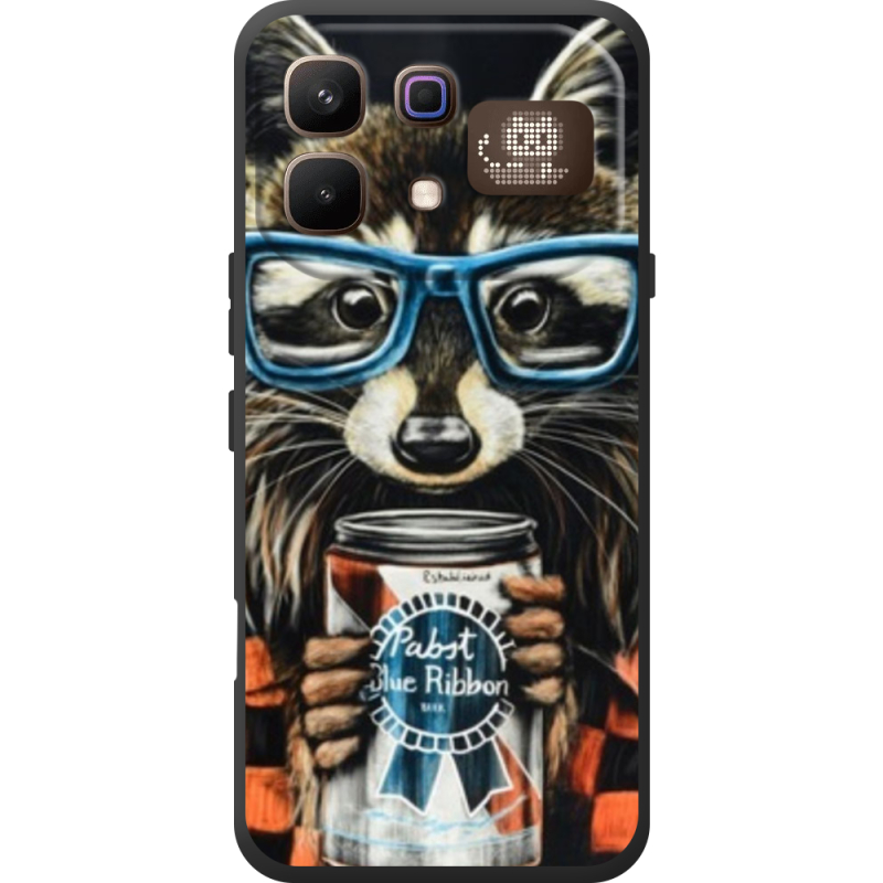 Чохол BoxFace Infinix Note 60 Pro Енот с банкой