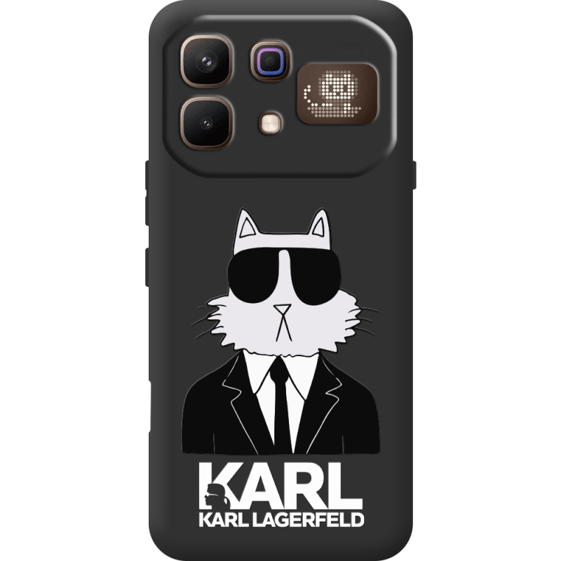 Чорний чохол BoxFace Infinix Note 60 Pro Cat in Black