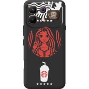 Чорний чохол BoxFace Infinix Note 60 Pro RedWhite Coffee