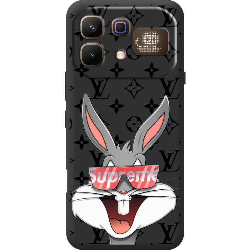 Чорний чохол BoxFace Infinix Note 60 Pro looney bunny