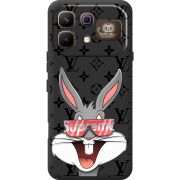 Чорний чохол BoxFace Infinix Note 60 Pro looney bunny