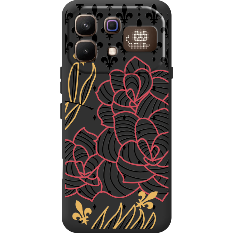 Чорний чохол BoxFace Infinix Note 60 Pro FranceFlowers