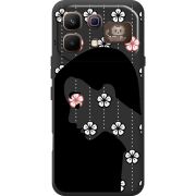 Чорний чохол BoxFace Infinix Note 60 Pro Flower Hair