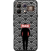 Чорний чохол BoxFace Infinix Note 60 Pro Man Pattern