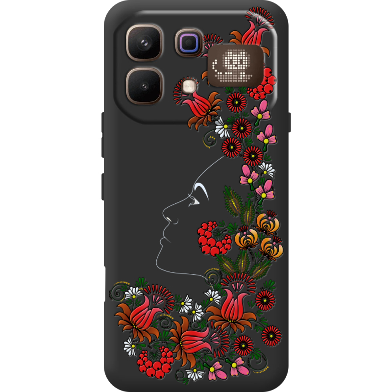 Чорний чохол BoxFace Infinix Note 60 Pro 3D Ukrainian Muse