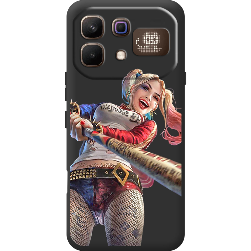 Чорний чохол BoxFace Infinix Note 60 Pro Happy Harley Quinn