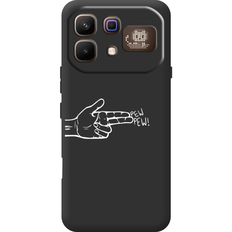 Чорний чохол BoxFace Infinix Note 60 Pro Pew Pew