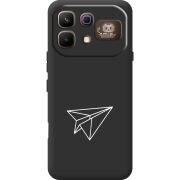 Чорний чохол BoxFace Infinix Note 60 Pro Paper Plane