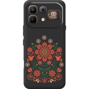Чорний чохол BoxFace Infinix Note 60 Pro Ukrainian Ornament
