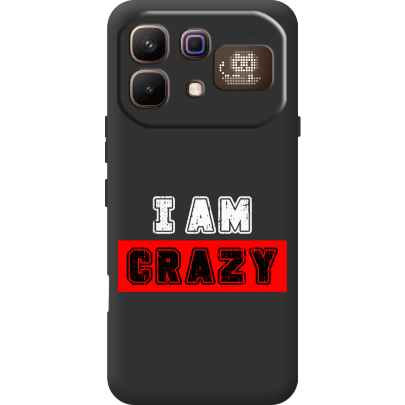 Чорний чохол BoxFace Infinix Note 60 Pro I'm Crazy