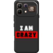 Чорний чохол BoxFace Infinix Note 60 Pro I'm Crazy