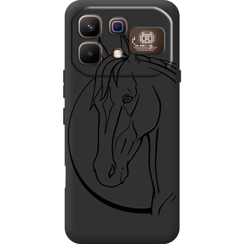 Чорний чохол BoxFace Infinix Note 60 Pro Horse