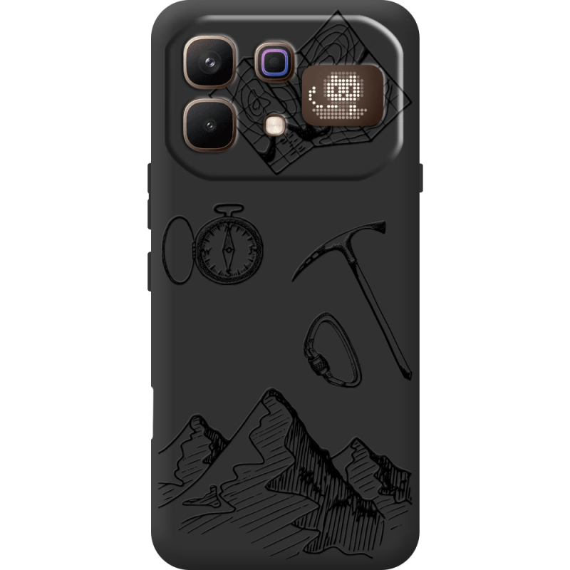 Чорний чохол BoxFace Infinix Note 60 Pro Mountains