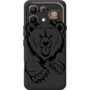 Чорний чохол BoxFace Infinix Note 60 Pro Grizzly Bear