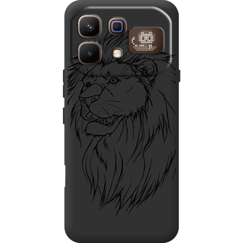 Чорний чохол BoxFace Infinix Note 60 Pro Lion