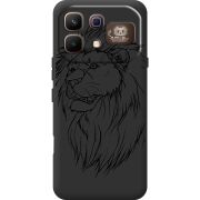 Чорний чохол BoxFace Infinix Note 60 Pro Lion