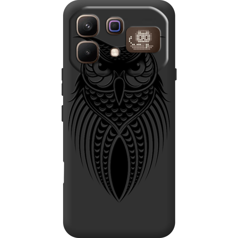 Чорний чохол BoxFace Infinix Note 60 Pro Owl