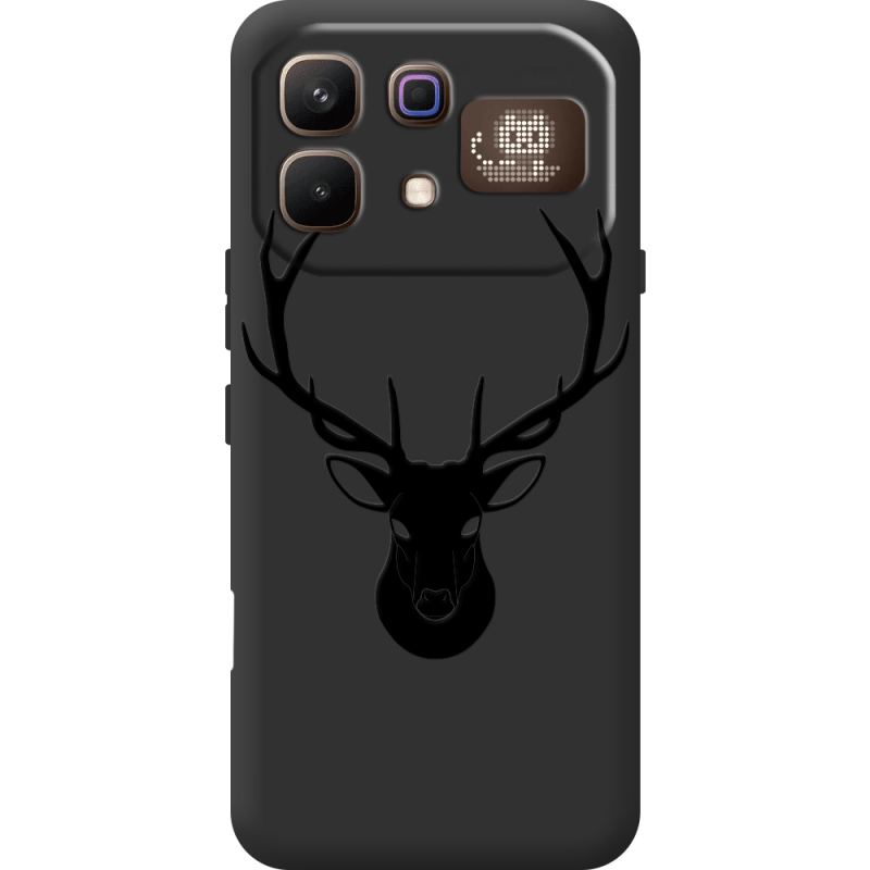 Чорний чохол BoxFace Infinix Note 60 Pro Deer