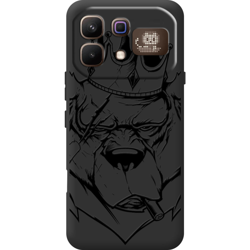 Чорний чохол BoxFace Infinix Note 60 Pro Bear King