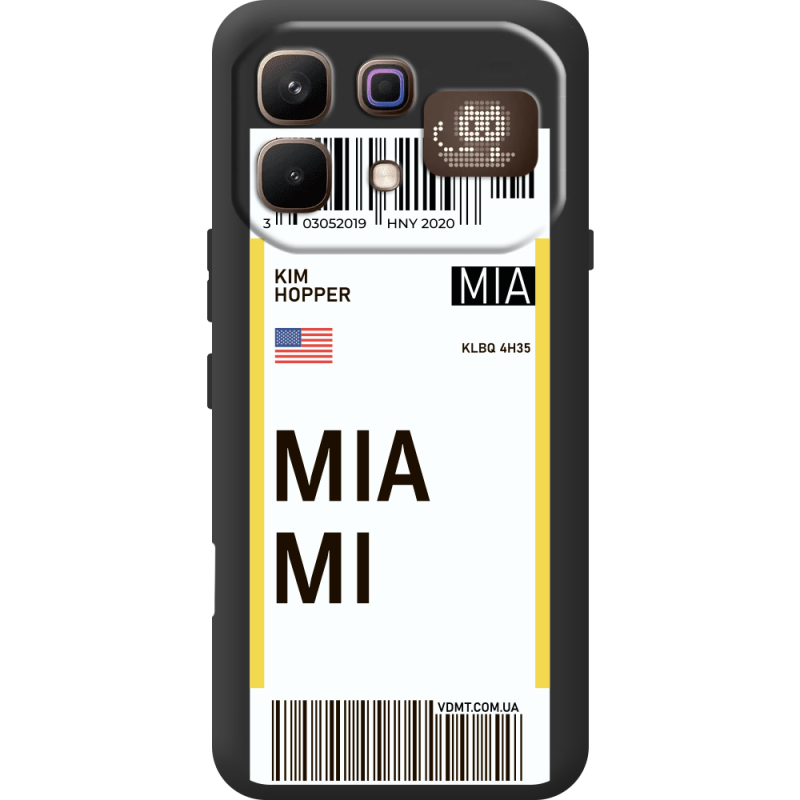 Прозорий чохол BoxFace Infinix Note 60 Pro Ticket Miami