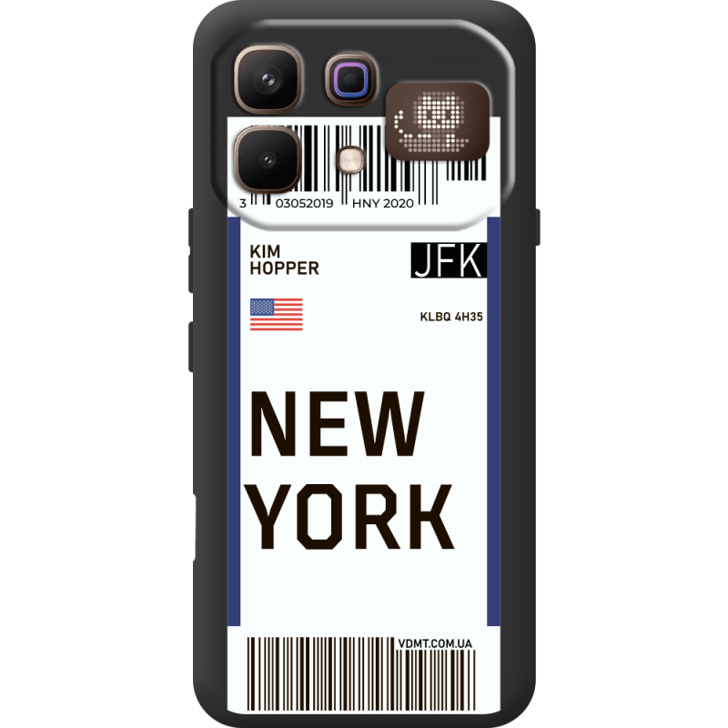 Прозорий чохол BoxFace Infinix Note 60 Pro Ticket New York
