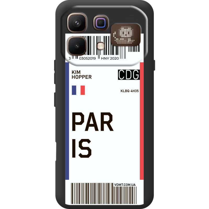 Прозорий чохол BoxFace Infinix Note 60 Pro Ticket Paris