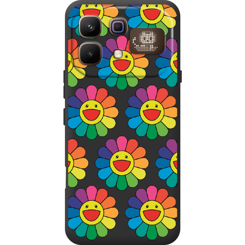 Прозорий чохол BoxFace Infinix Note 60 Pro Hippie Flowers