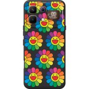 Прозорий чохол BoxFace Infinix Note 60 Pro Hippie Flowers