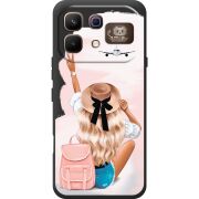 Прозорий чохол BoxFace Infinix Note 60 Pro Travel Girl