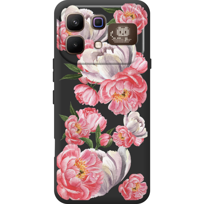 Прозорий чохол BoxFace Infinix Note 60 Pro Peony Watercolor Style