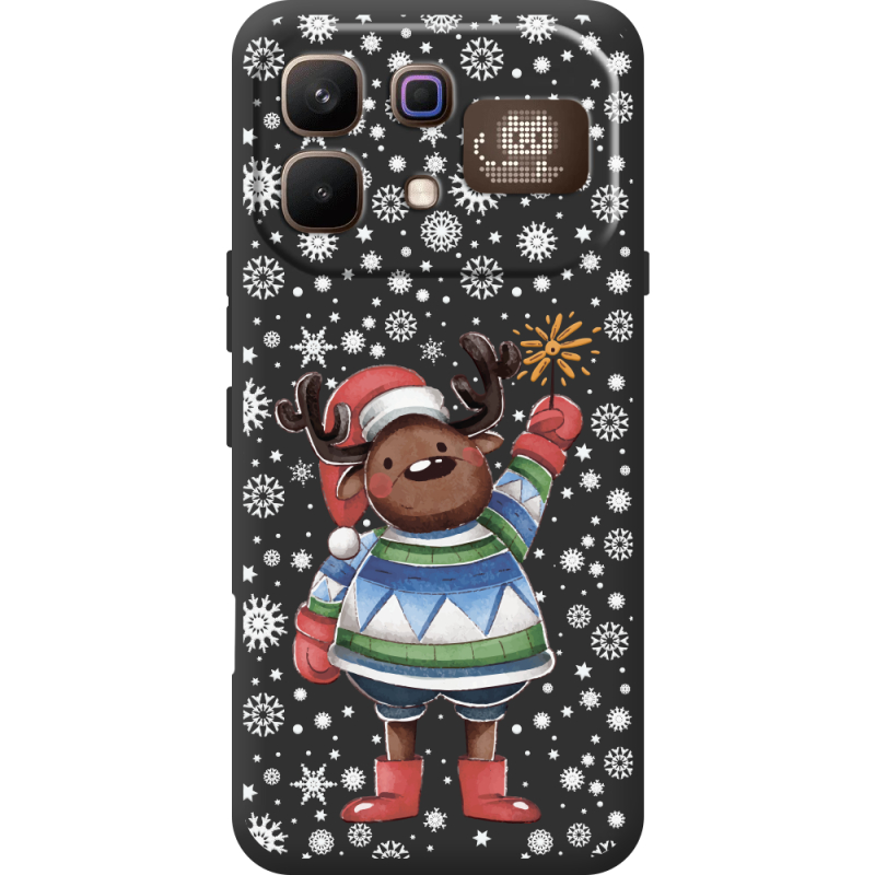 Прозорий чохол BoxFace Infinix Note 60 Pro Christmas Deer with Snow
