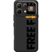 Прозорий чохол BoxFace Infinix Note 60 Pro Free Fire Black Logo