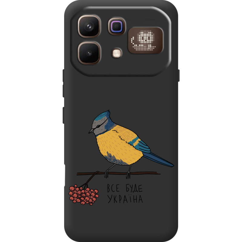 Прозорий чохол BoxFace Infinix Note 60 Pro Синиця і калина