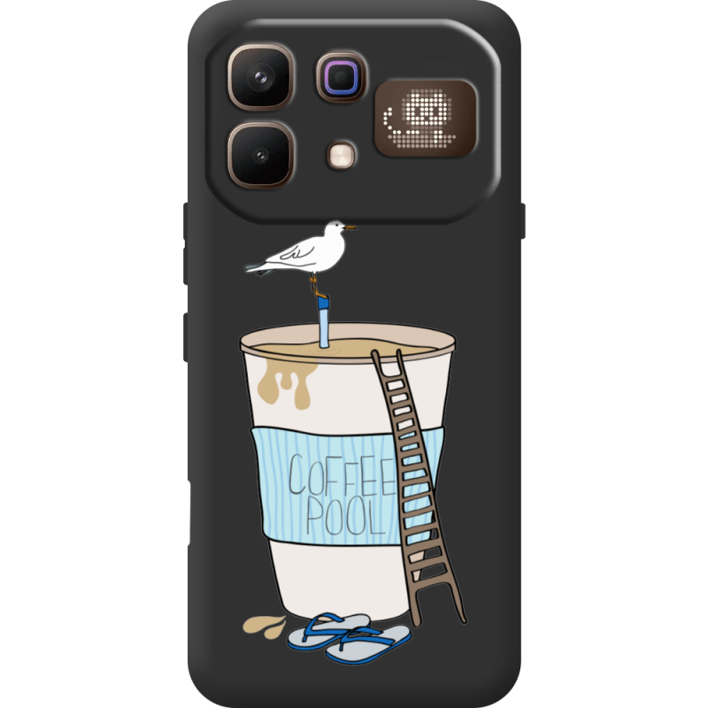 Прозорий чохол BoxFace Infinix Note 60 Pro Segull in Cofee Pool