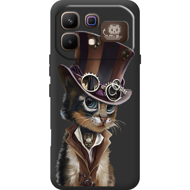 Прозорий чохол BoxFace Infinix Note 60 Pro Steampunk Cat