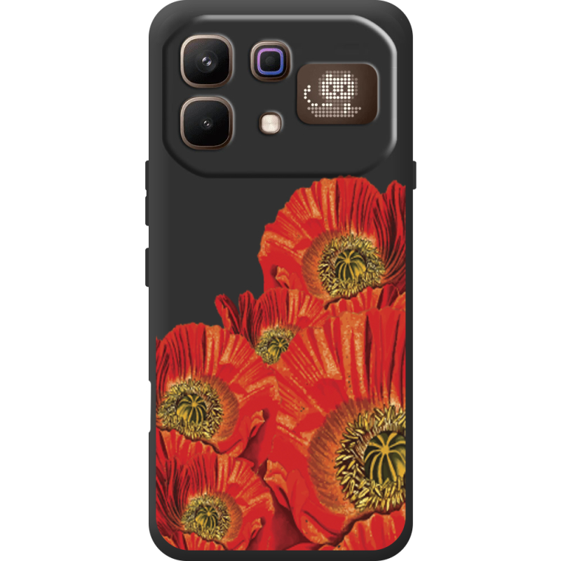 Прозорий чохол BoxFace Infinix Note 60 Pro Red Poppies