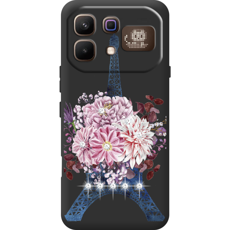 Чохол зі стразами Infinix Note 60 Pro Eiffel Tower