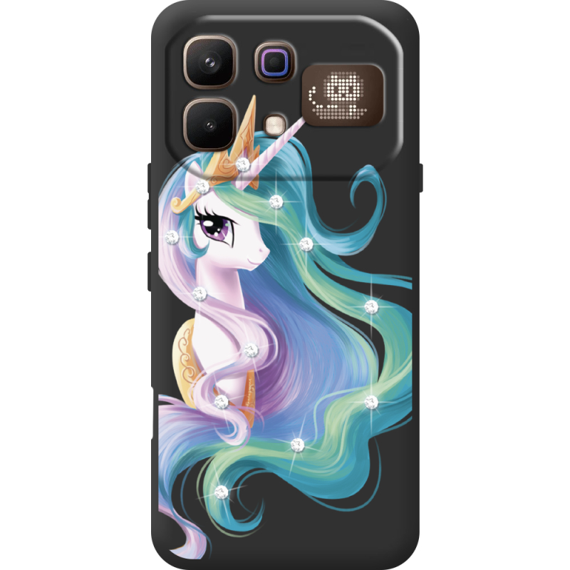 Чохол зі стразами Infinix Note 60 Pro Unicorn Queen