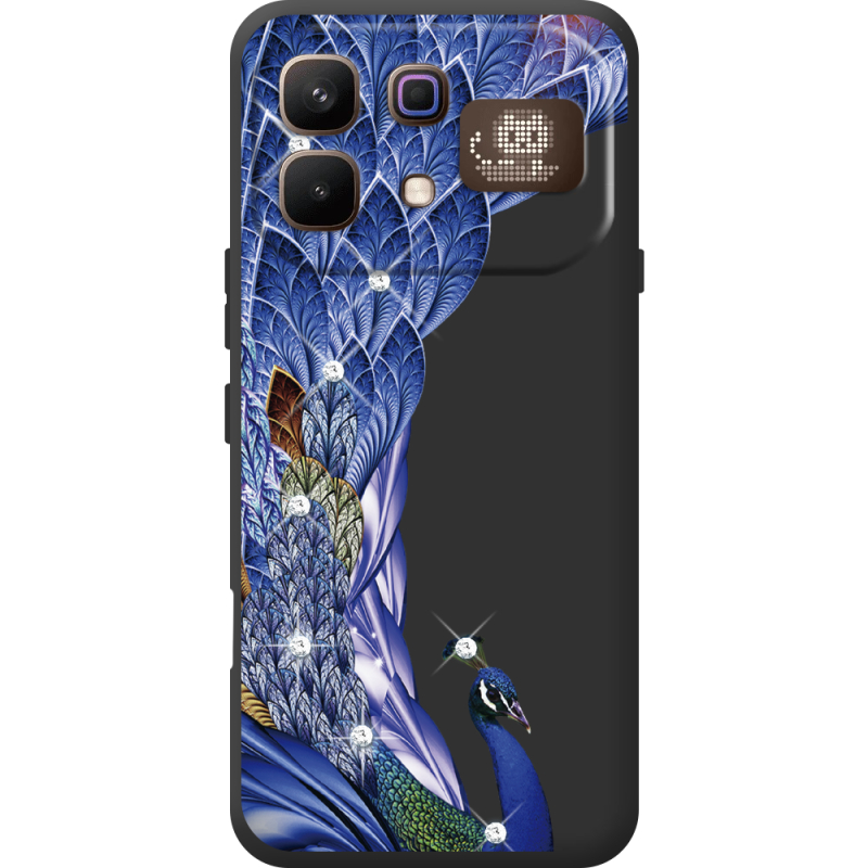 Чохол зі стразами Infinix Note 60 Pro Peafowl