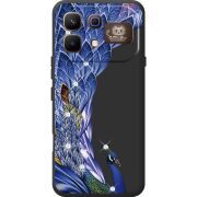 Чохол зі стразами Infinix Note 60 Pro Peafowl
