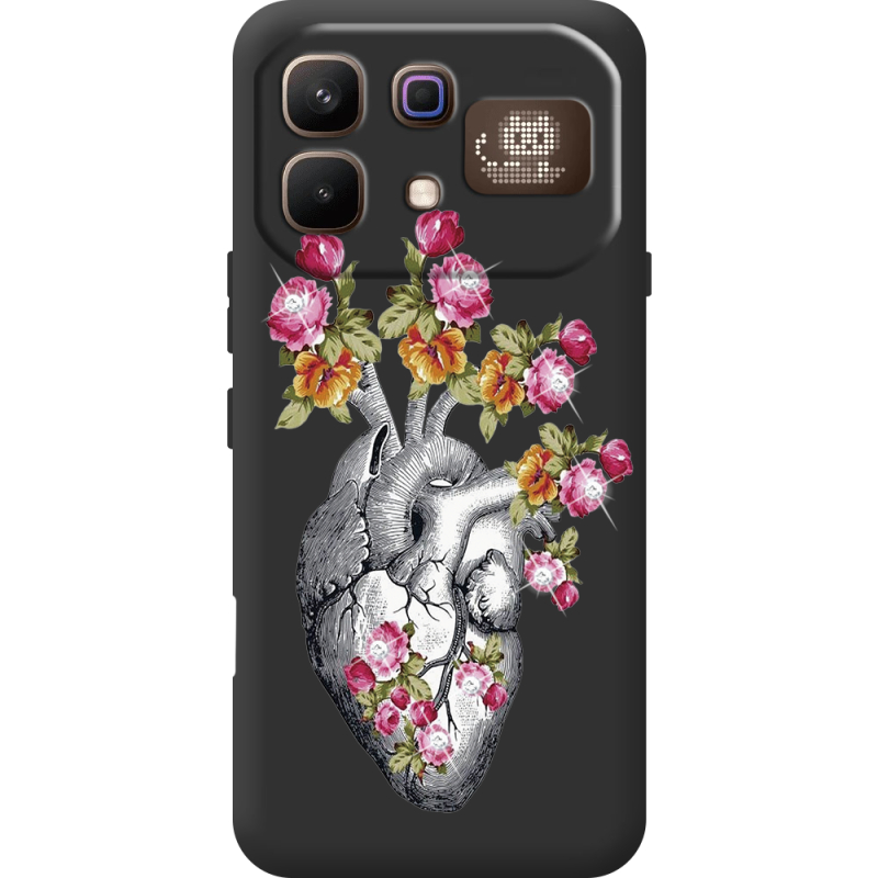 Чохол зі стразами Infinix Note 60 Pro Heart