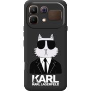 Чорний чохол BoxFace Infinix Note 60 Cat in Black