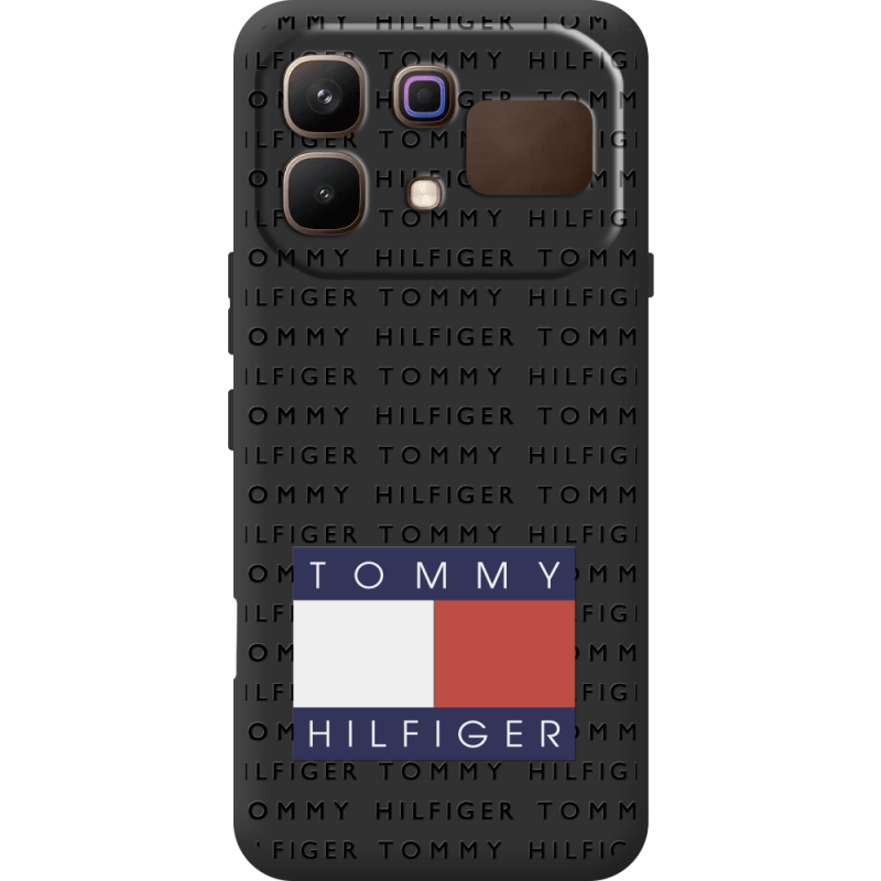 Чорний чохол BoxFace Infinix Note 60 Tommy Print