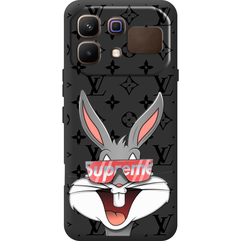Чорний чохол BoxFace Infinix Note 60 looney bunny