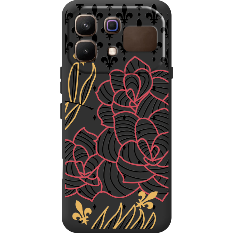 Чорний чохол BoxFace Infinix Note 60 FranceFlowers