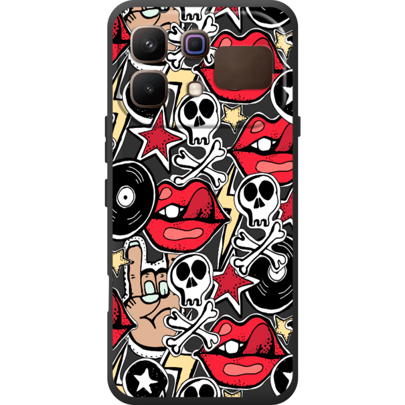 Чорний чохол BoxFace Infinix Note 60 Rock Graffiti
