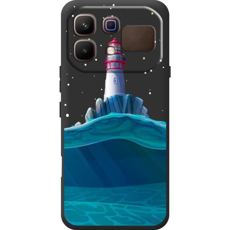 Чорний чохол BoxFace Infinix Note 60 Lighthouse