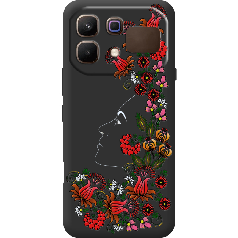 Чорний чохол BoxFace Infinix Note 60 3D Ukrainian Muse