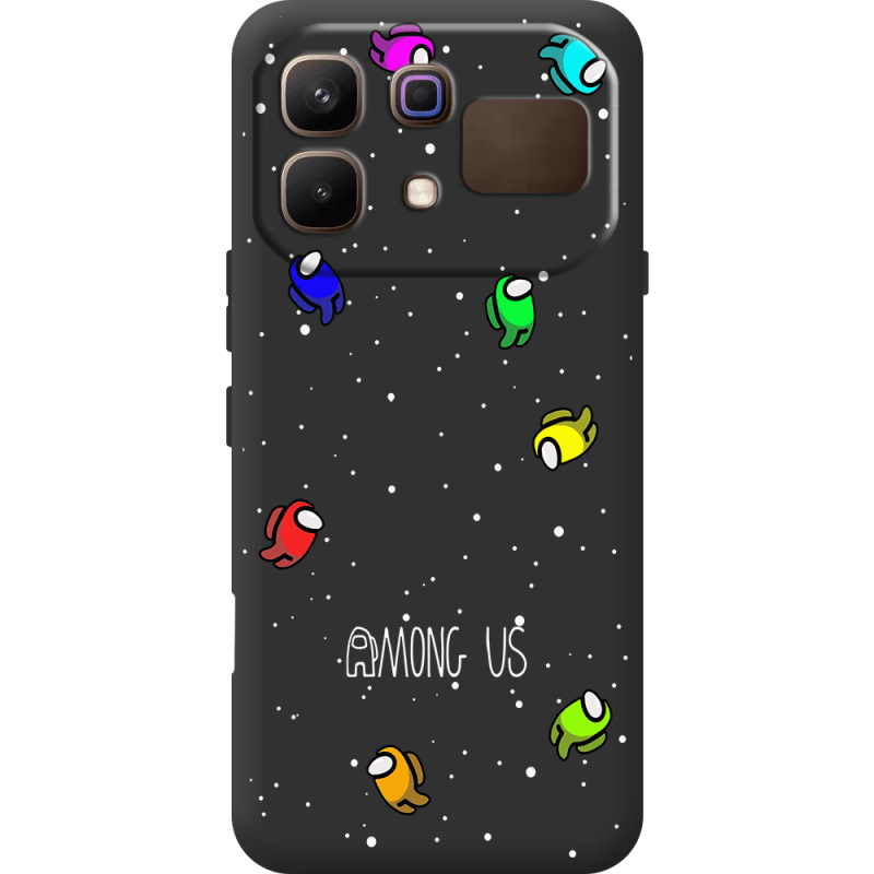 Чорний чохол BoxFace Infinix Note 60 Among Us Invisible
